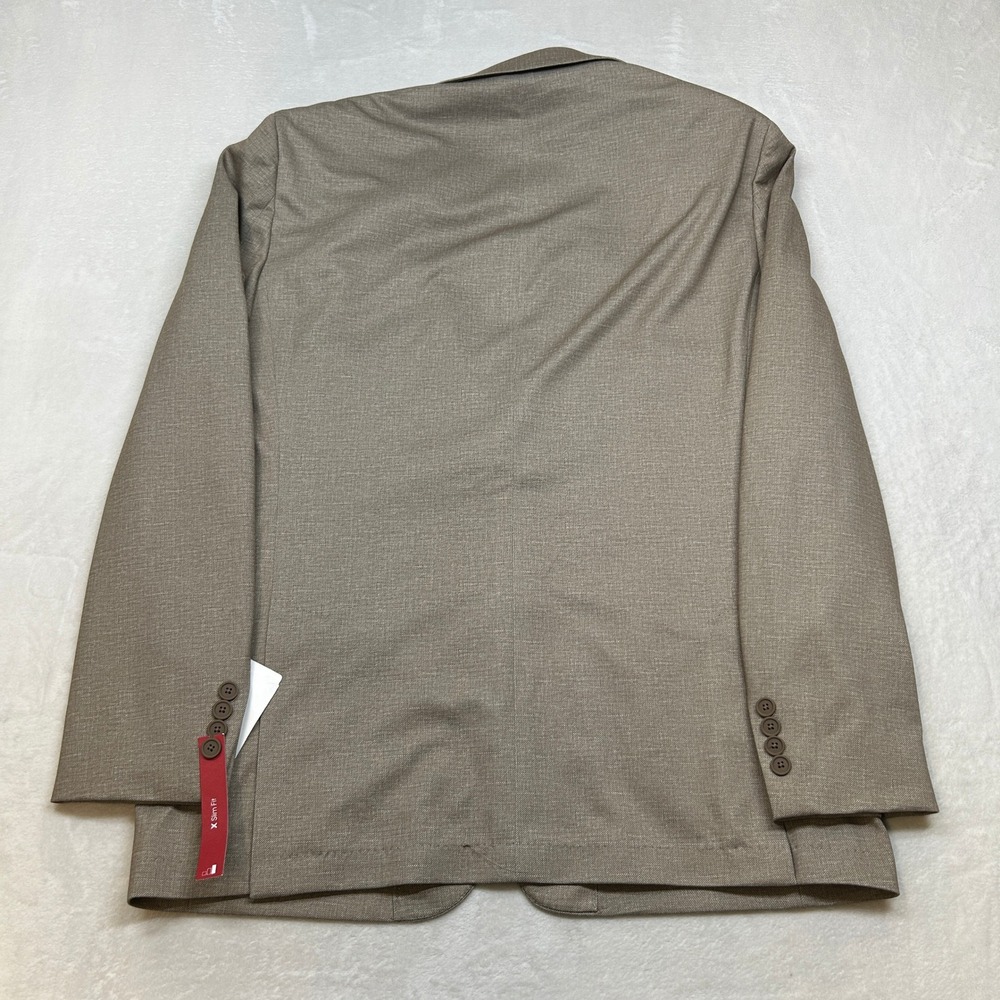 Calvin Klein Slim Fit Sport Coat Mens 44L 44 Tan Infinite Stretch $295 - Picture 3 of 13